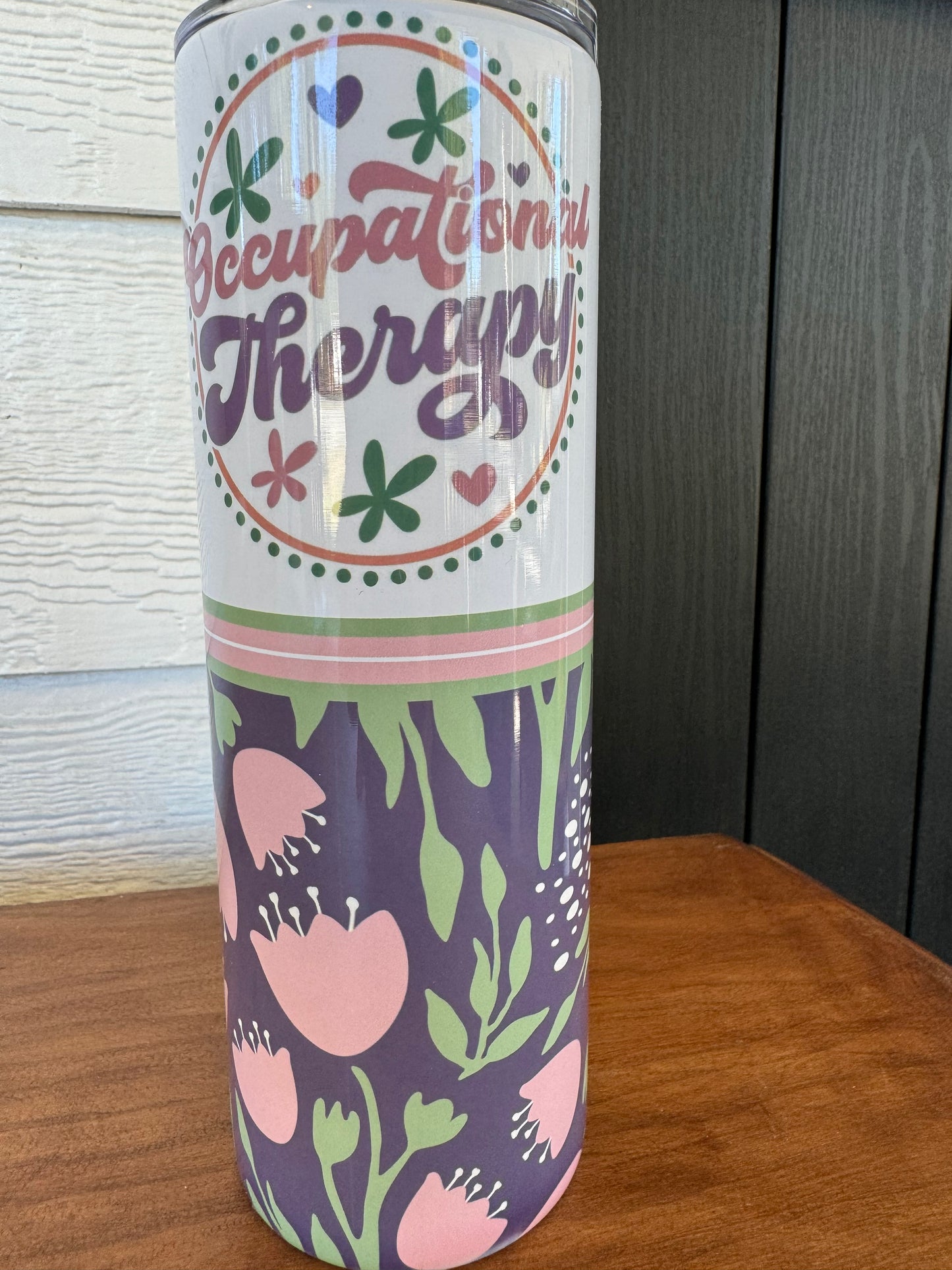 Tumbler: 20 oz Occupational Therapy Tulip