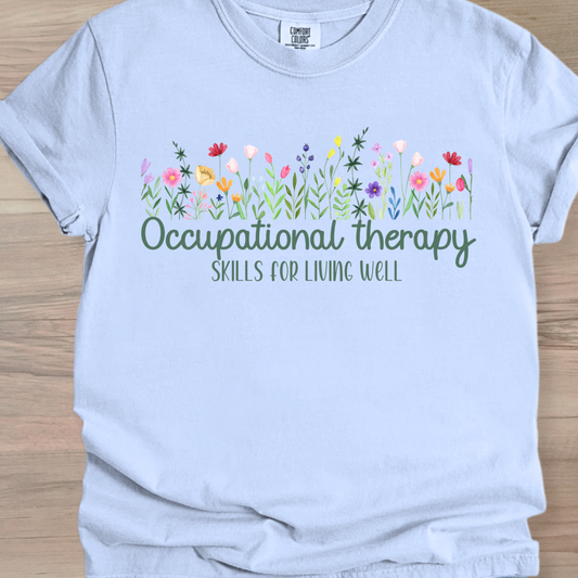 Floral OT Tee