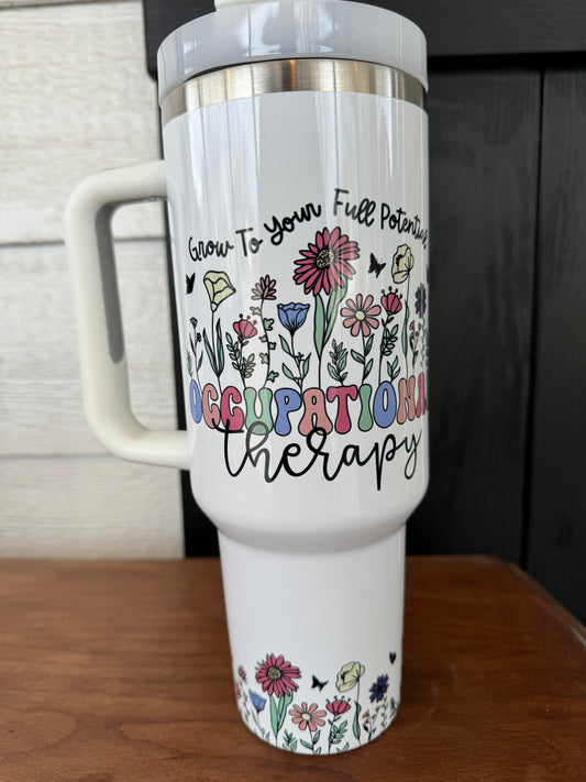 Tumbler: Grow your Full Potential with OT 40 oz Quencher Tumbler