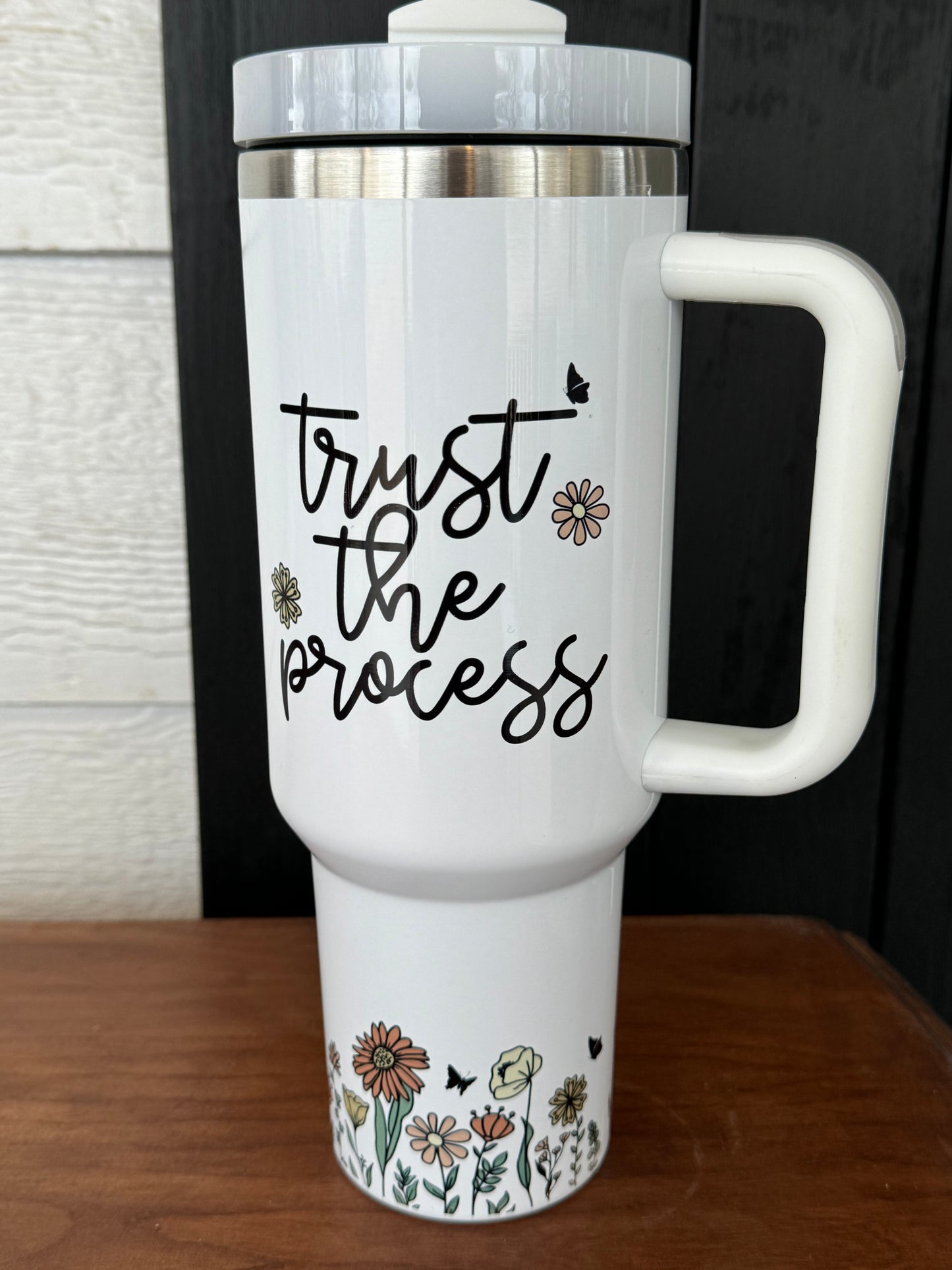 Tumbler: BOHO 40 oz Occupational Therapy Grow your full potential Quencher Tumbler